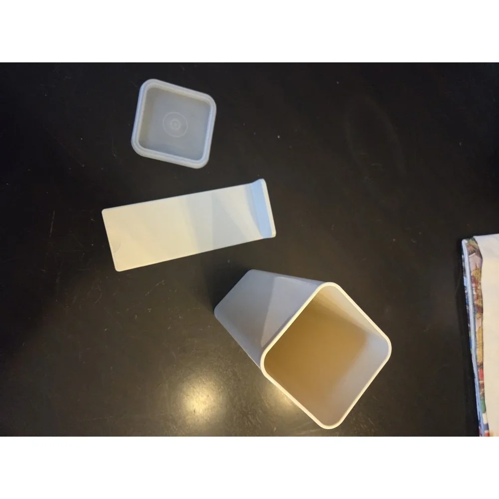Vintage 3PC Tupperware‎ 1827-3 Almond Cracker Cheese Butter 7